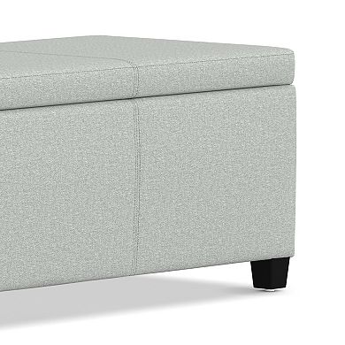 Simpli Home Avalon Upholstered Storage Ottoman