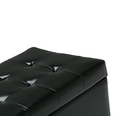 Simpli Home Cosmopolitan Rectangular Storage Ottoman