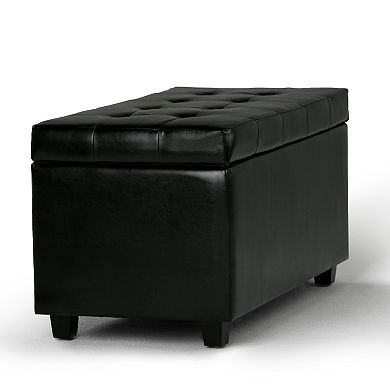 Simpli Home Cosmopolitan Rectangular Storage Ottoman