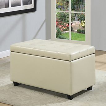 Simpli Home Cosmopolitan Rectangular Storage Ottoman