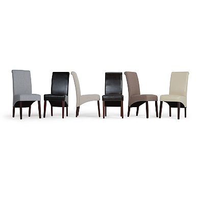 Simpli Home Avalon Deluxe Parson Chair 2-piece Set