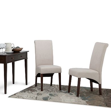 Simpli Home Avalon Deluxe Dining Chair 2-piece Set