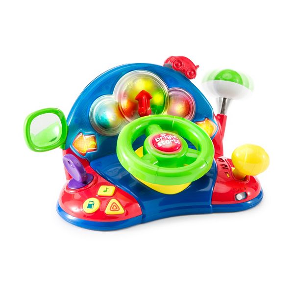 Bright Starts Lights & Colors Driver Steering Wheel Baby Toy