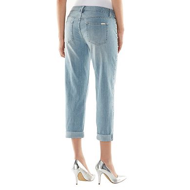 Women's Jennifer Lopez Embellished Boyfriend Jeans