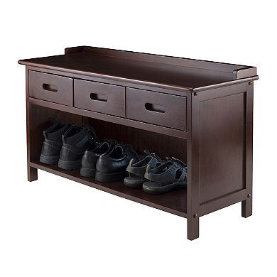 Winsome 4-piece Adriana Storage Bench Set