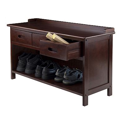 Winsome 4-piece Adriana Storage Bench Set