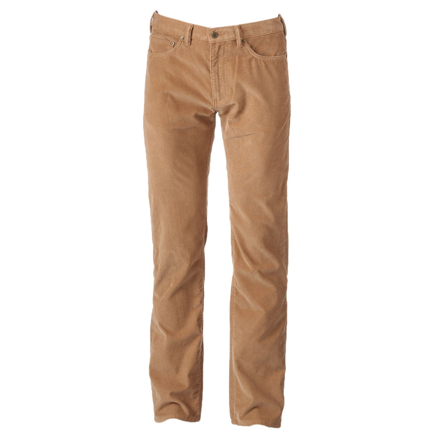 Straight-Fit 5-Pocket Corduroy Pants