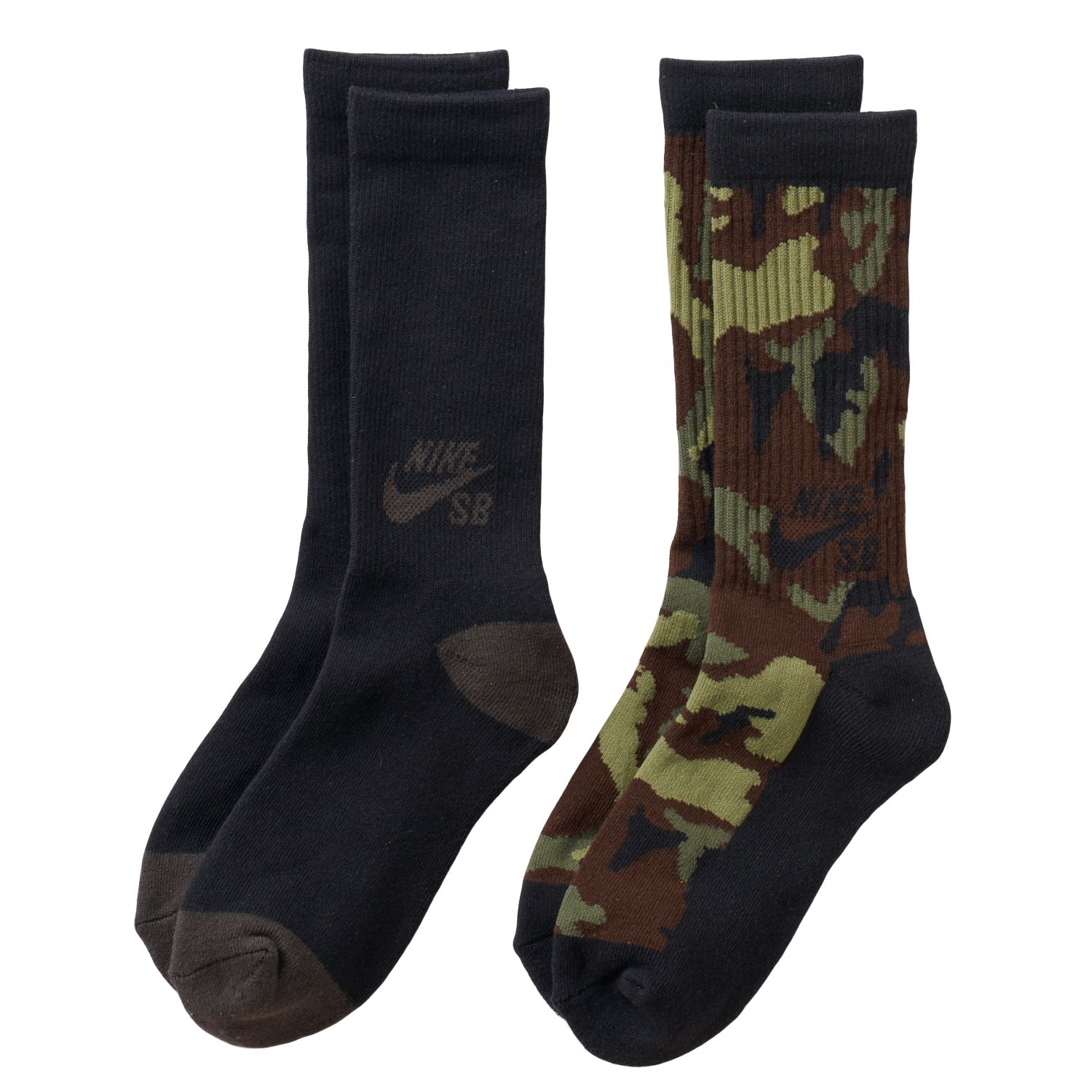 nike camo crew socks