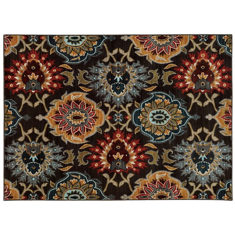 StyleHaven Casa Bold Floral Rug, Grey, 10X13 Ft