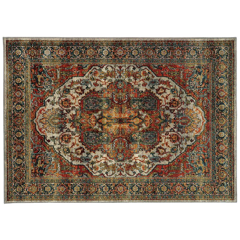 StyleHaven Casa Old World Persian Rug, Red, 6.5X9.5 Ft
