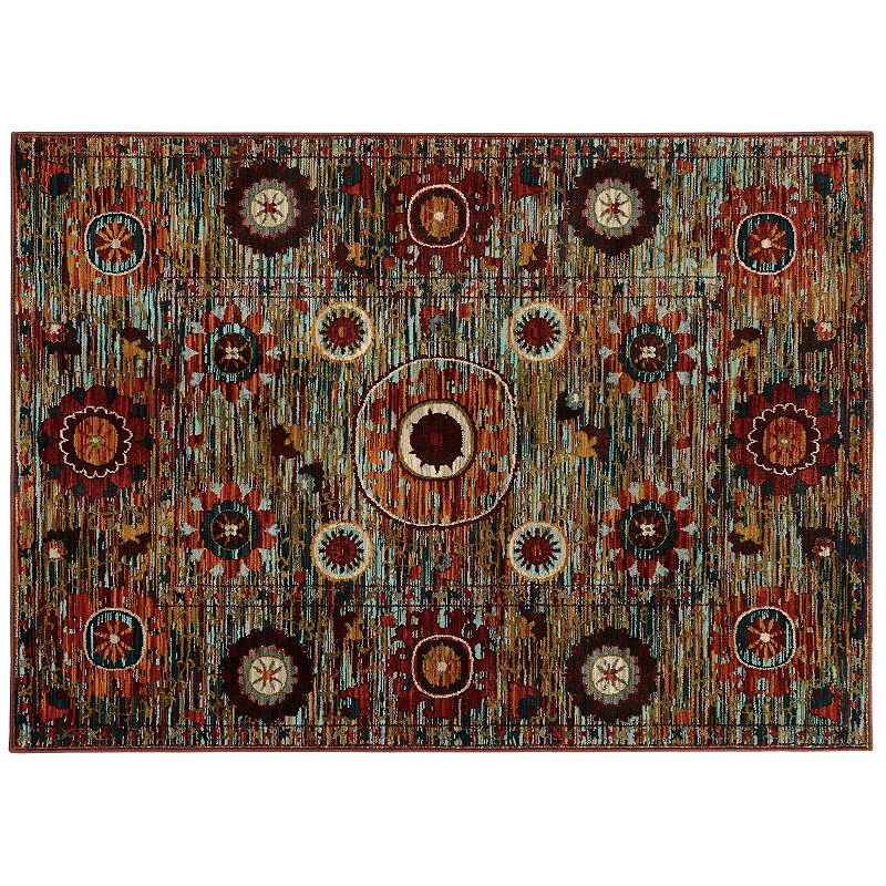 StyleHaven Casa Multi Floral Rug, Multicolor, 10X13 Ft