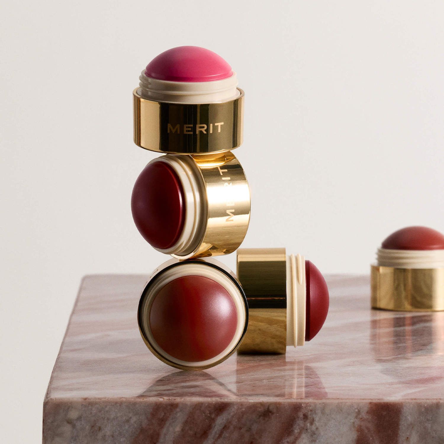MERIT The Mini Flush Blush Balm Trio