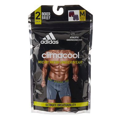 Men's adidas 2-pack ClimaCool Solid Boxer Briefs