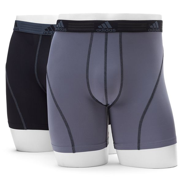 NEW Men's Adidas Climalite Relaxed Performance Boxer Briefs 2 Pack