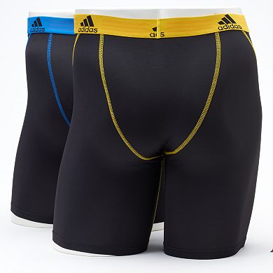 Men's adidas 2-pack ClimaLite Sport Performance Solid Midway Briefs