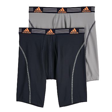 Men's adidas 2-pack ClimaLite Sport Performance Solid Midway Briefs