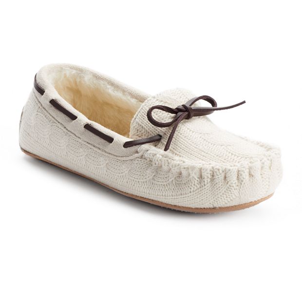 Kohls womens moccasin discount slippers