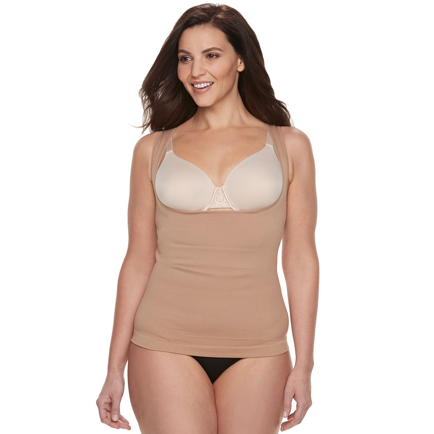 plus size shapewear camisole with built in bra