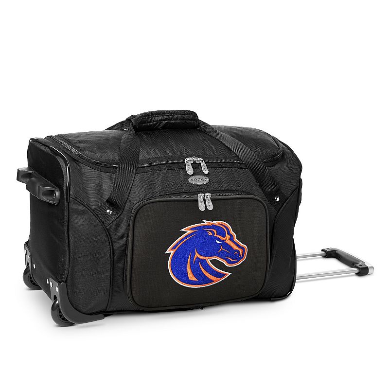 Denco Boise State Broncos 22-Inch Wheeled Duffel Bag, Black