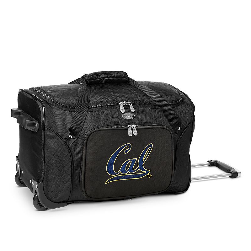 Denco Cal Golden Bears 22-Inch Wheeled Duffel Bag, Black