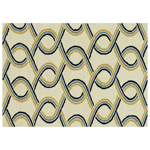 Loloi Venice Beach Trellis Wave Indoor Outdoor Rug