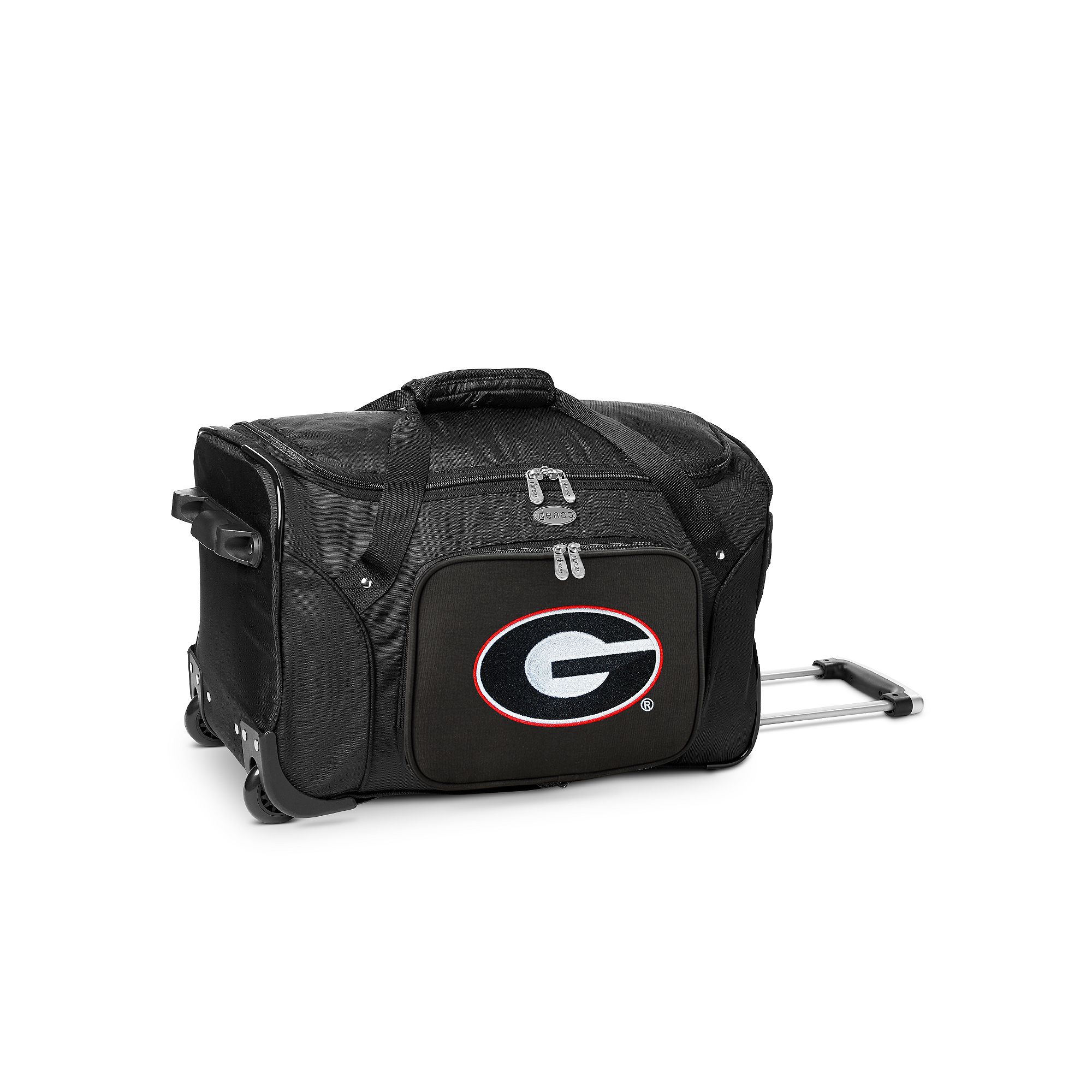 Denco Georgia Bulldogs 22-Inch Wheeled Duffel Bag, Team