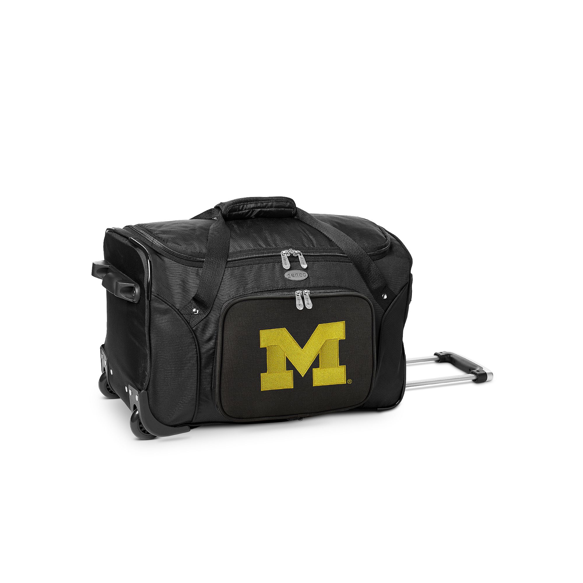 99497400 Denco Michigan Wolverines 22-Inch Wheeled Duffel B sku 99497400