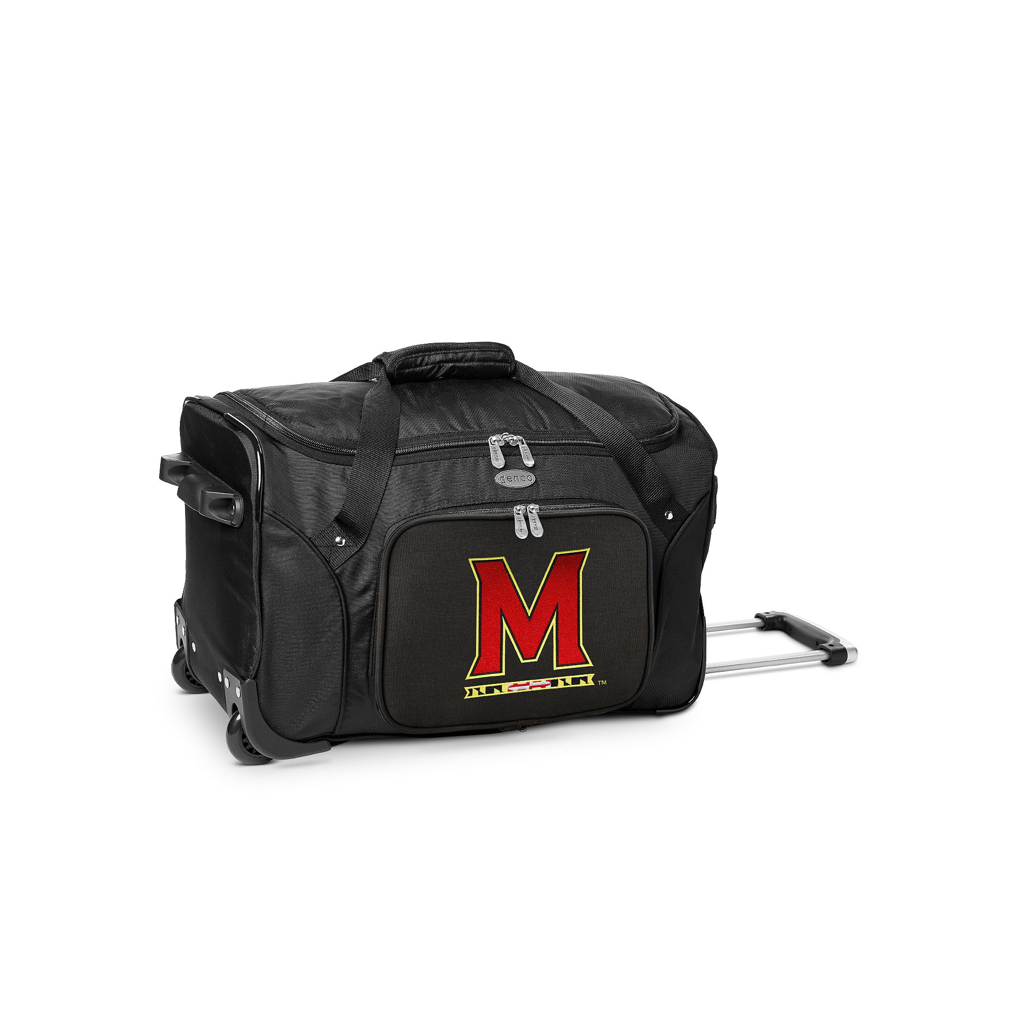 Denco Maryland Terrapins 22-Inch Wheeled Duffel Bag, Team