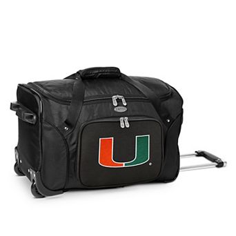 Denco Miami Hurricanes 22-Inch Wheeled Duffel Bag