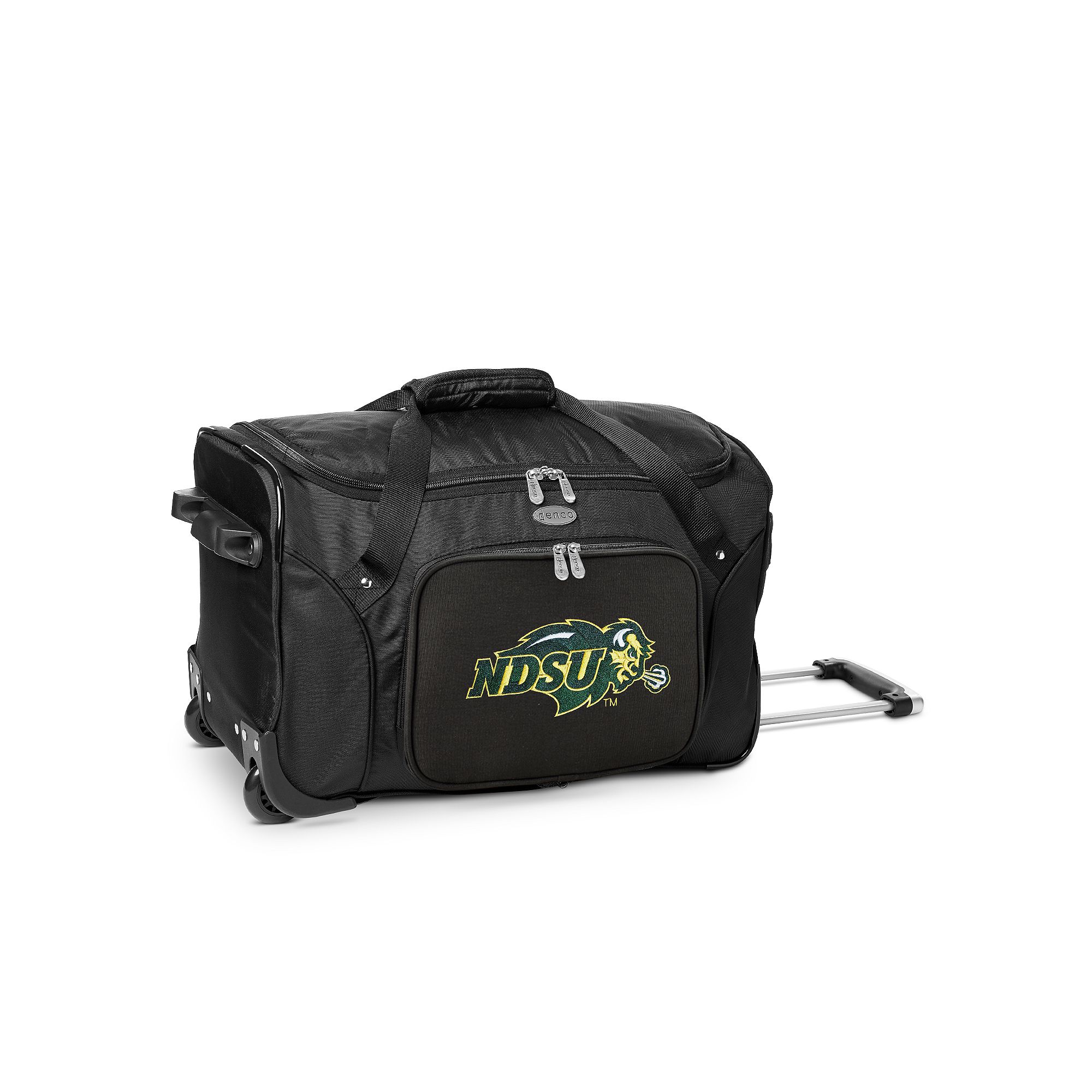 Denco North Dakota State Bison 22-Inch Wheeled Duffel Bag, Nds Team