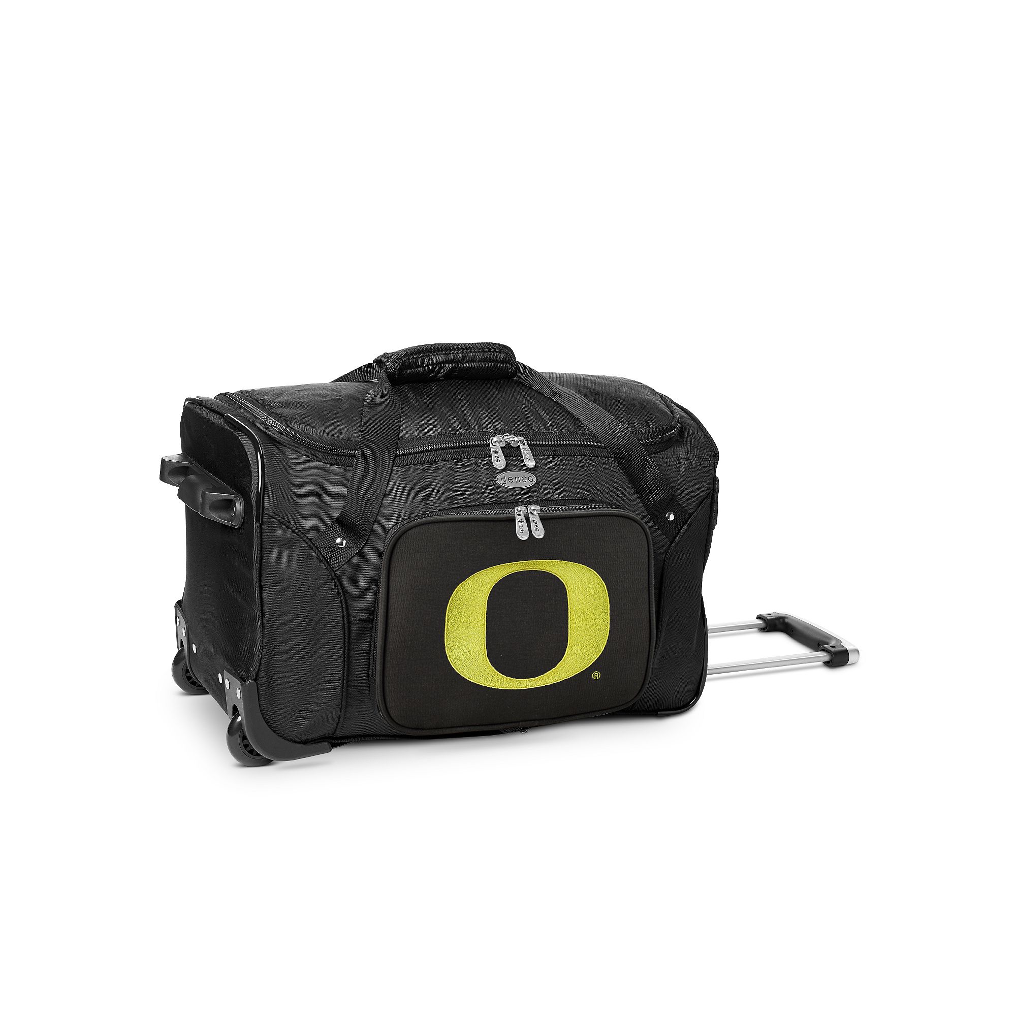 Denco Oregon Ducks 22-Inch Wheeled Duffel Bag, Team