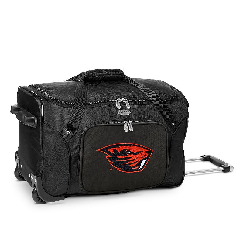 Denco Oregon State Beavers 22-Inch Wheeled Duffel Bag, Black