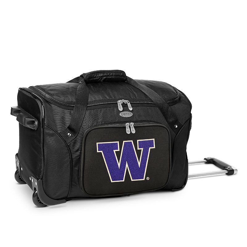 Denco Washington Huskies 22-Inch Wheeled Duffel Bag, Team