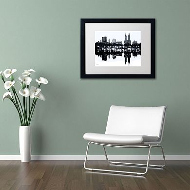 Trademark Fine Art "Central Park West, New York II" Framed Canvas Wall Art