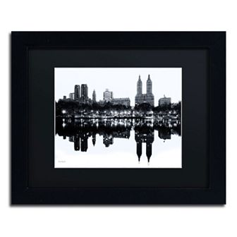 Trademark Fine Art "Central Park West, New York II" Framed Canvas Wall Art