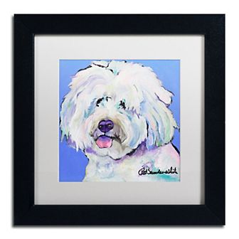 Trademark Fine Art "Champ" Framed Canvas Wall Art by Pat Saunders