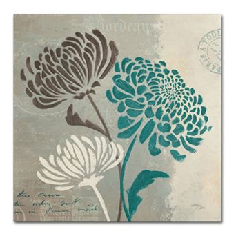 Trademark Fine Art "Chrysanthemums II" Canvas Wall Art