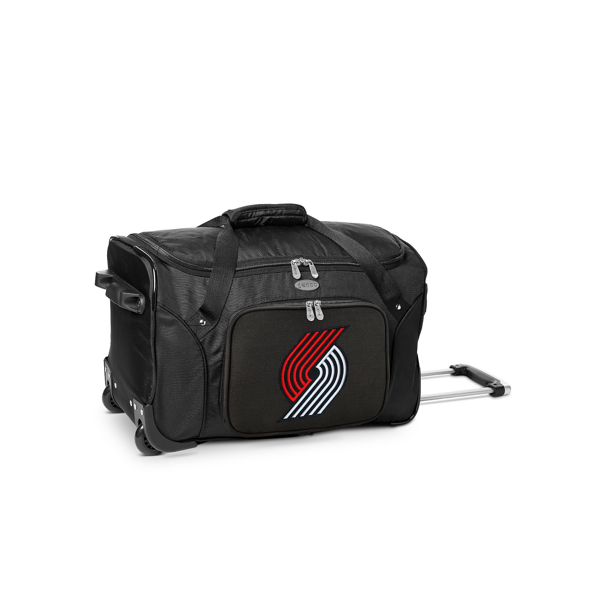 Denco Portland Trail Blazers 22-Inch Wheeled Duffel Bag, Team