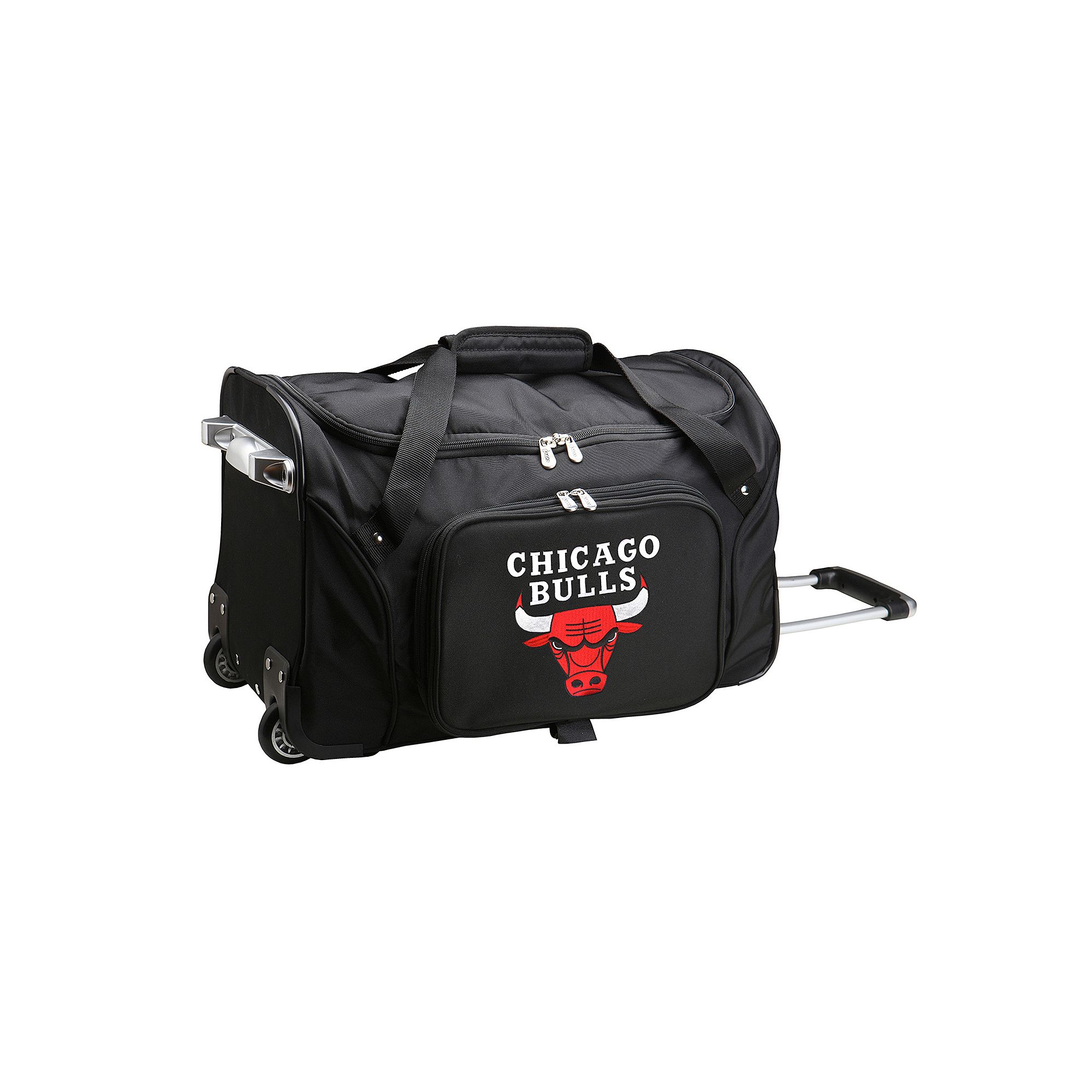 Denco Chicago Bulls 22-Inch Wheeled Duffel Bag, Team