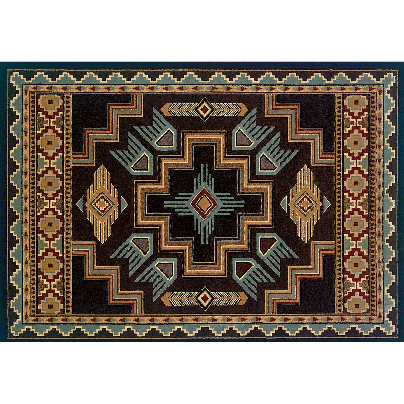 United Weavers Designer Contours Talon Rug, Blue, 2.5X7.5 Ft