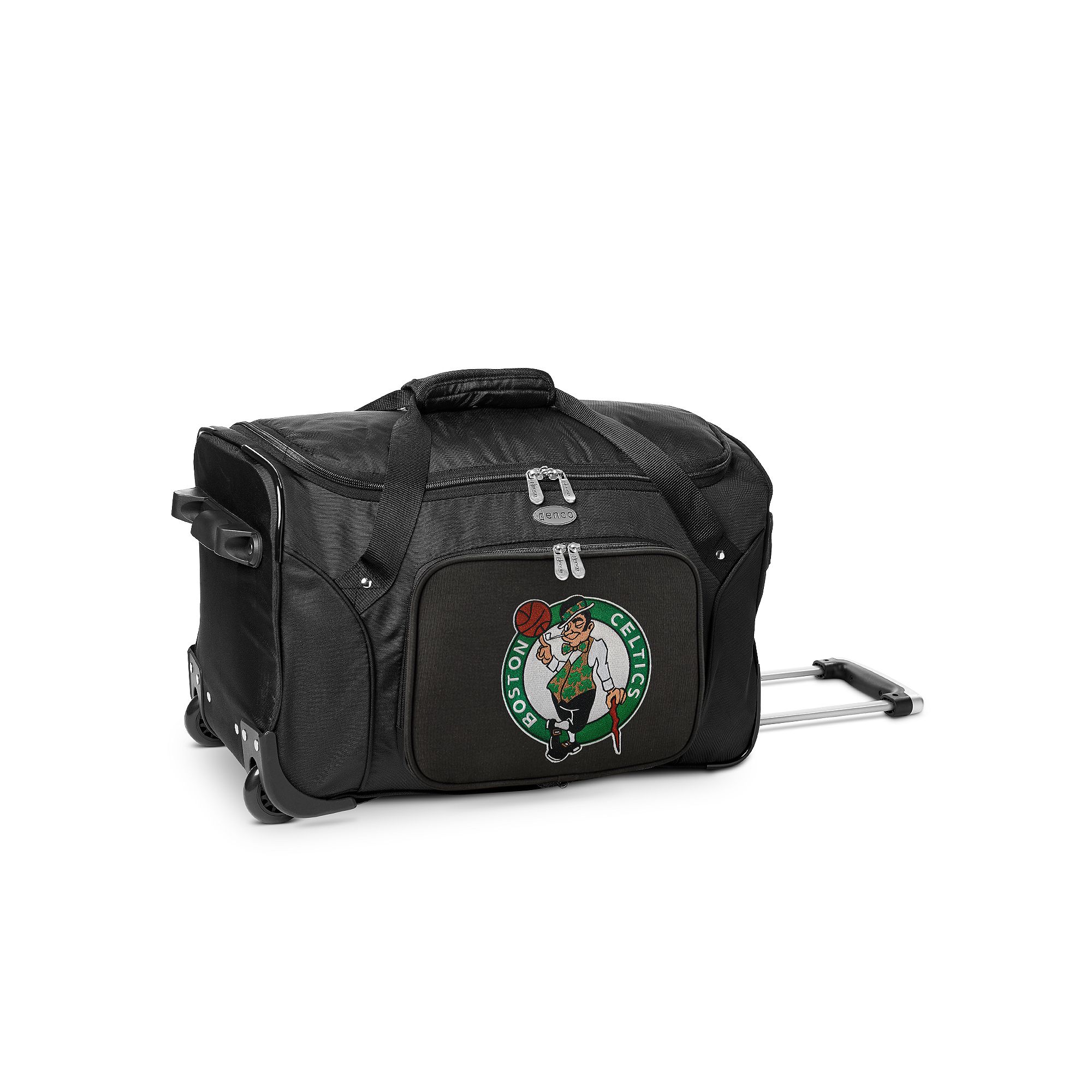 Denco Boston Celtics 22-Inch Wheeled Duffel Bag, Team