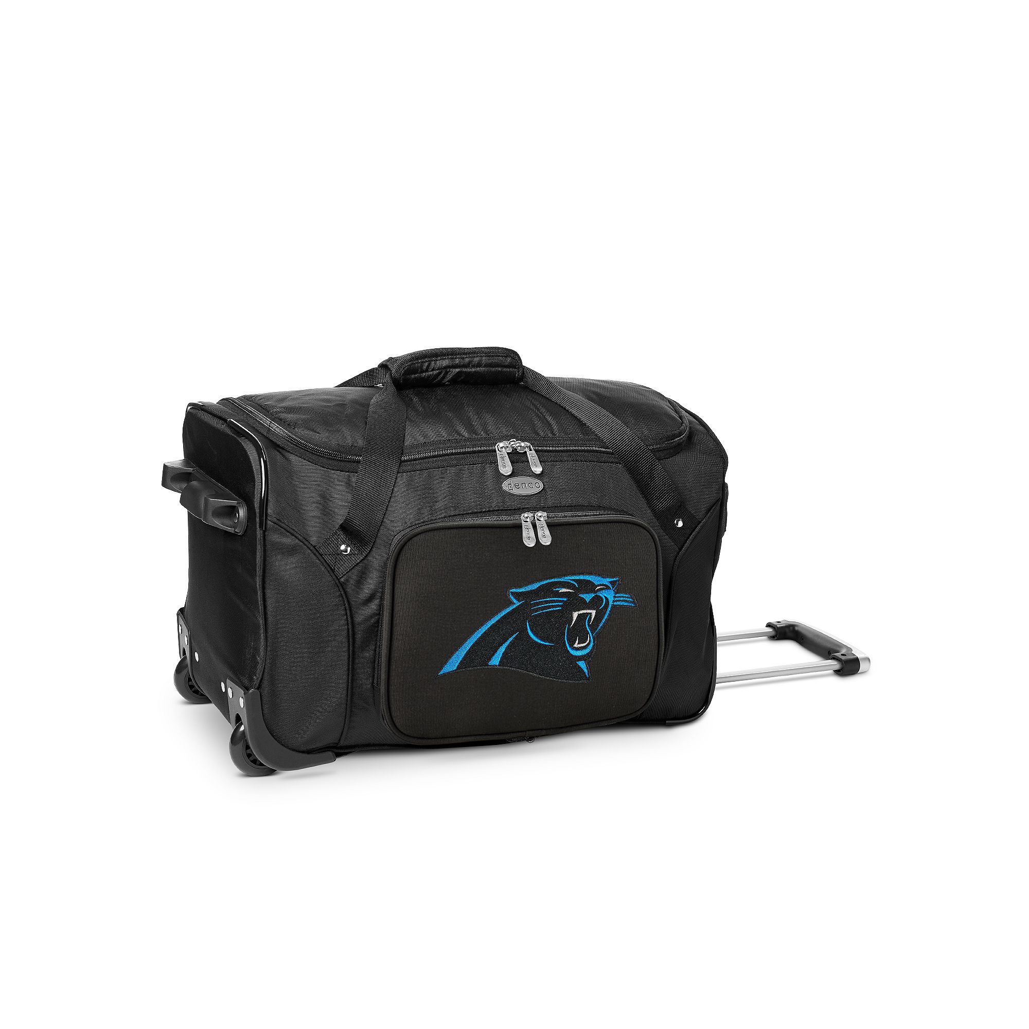 Denco Carolina Panthers 22-Inch Wheeled Duffel Bag, Team