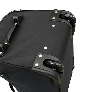 Denco Carolina Panthers 22-Inch Wheeled Duffel Bag