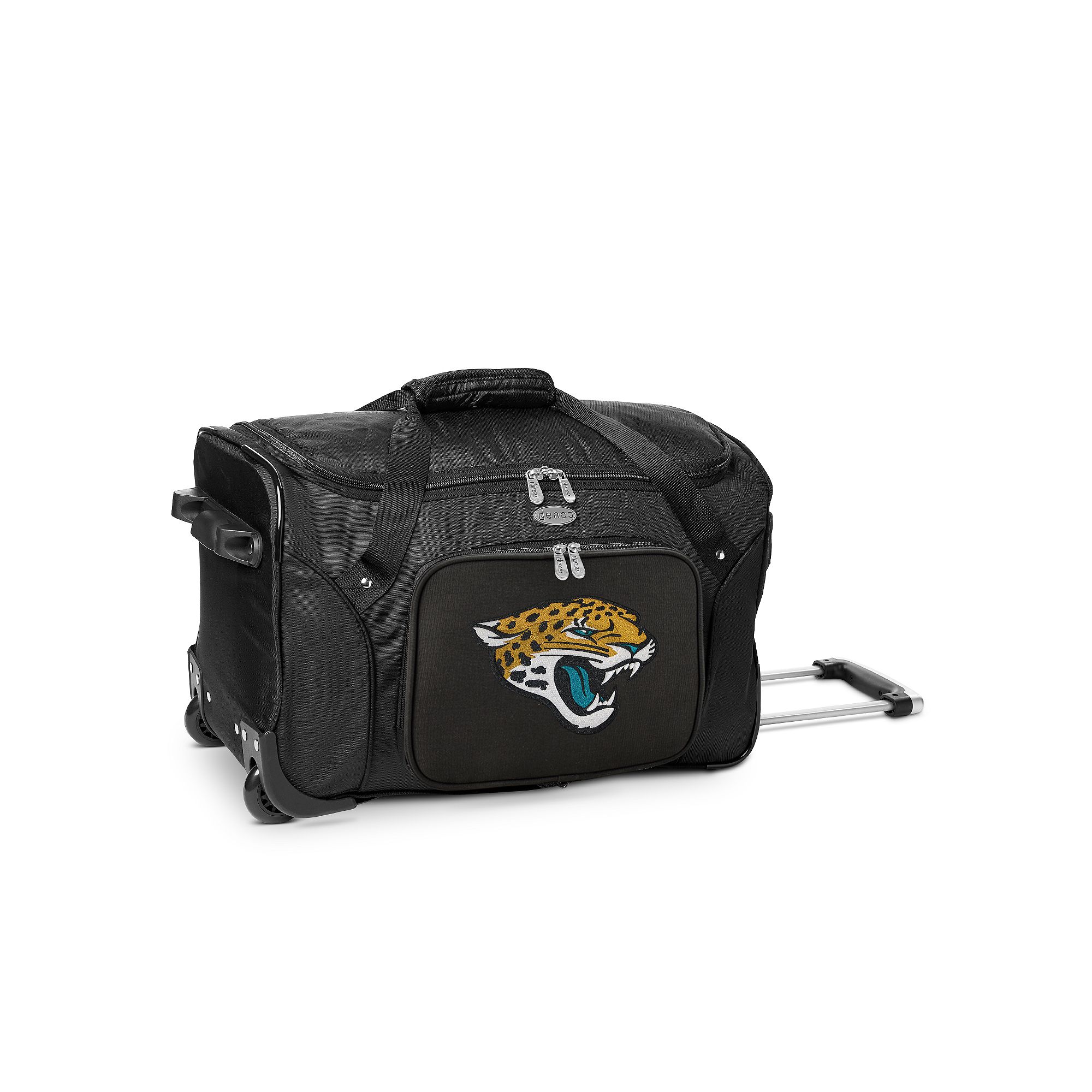 Denco Jacksonville Jaguars 22-Inch Wheeled Duffel Bag, Team