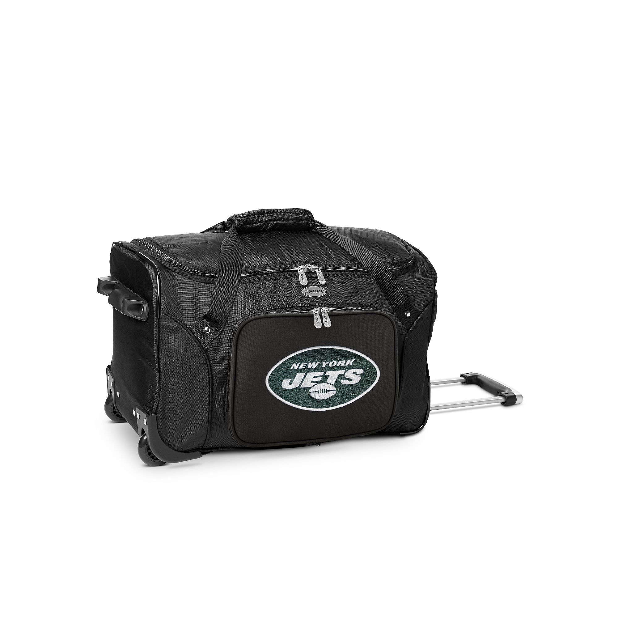 Denco New York Jets 22-Inch Wheeled Duffel Bag, Team