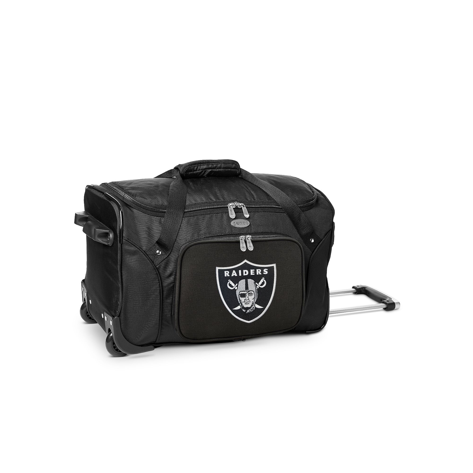 Denco Oakland Raiders 22-Inch Wheeled Duffel Bag, Team
