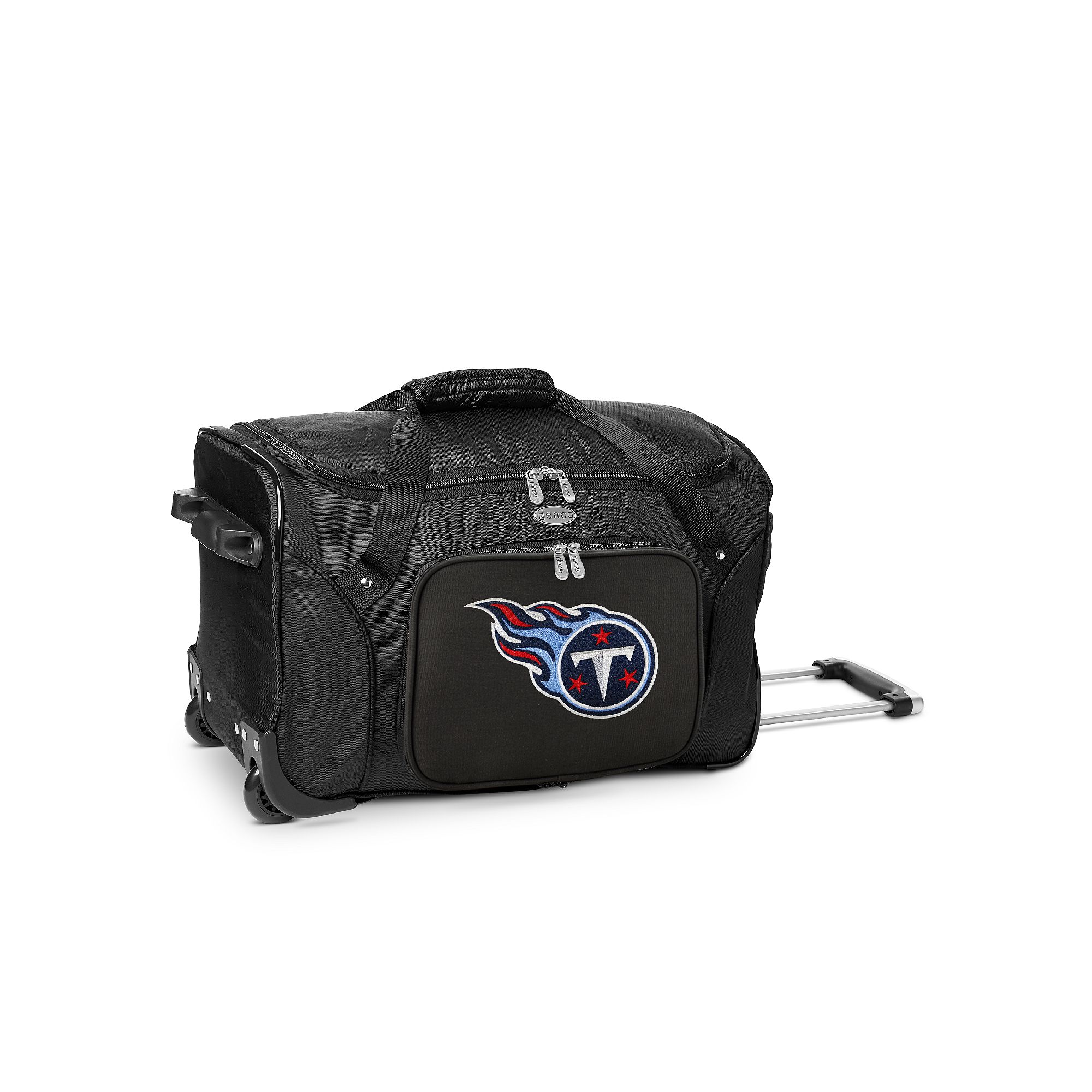 Denco Tennessee Titans 22-Inch Wheeled Duffel Bag, Team