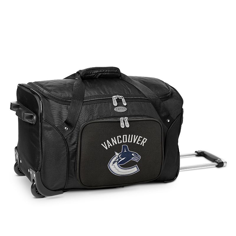 Denco Vancouver Canucks 22-Inch Wheeled Duffel Bag, Cnk Team