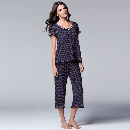Simply Vera Pajamas
 Women s Simply Vera Vera Wang Pajamas Lavender Dreams Sleep Top