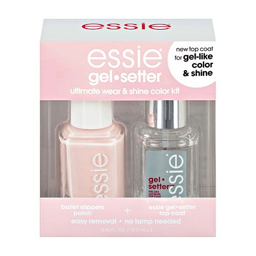 Essie Gel Setter Ballet Slippers Nail Polish Top Coat Set